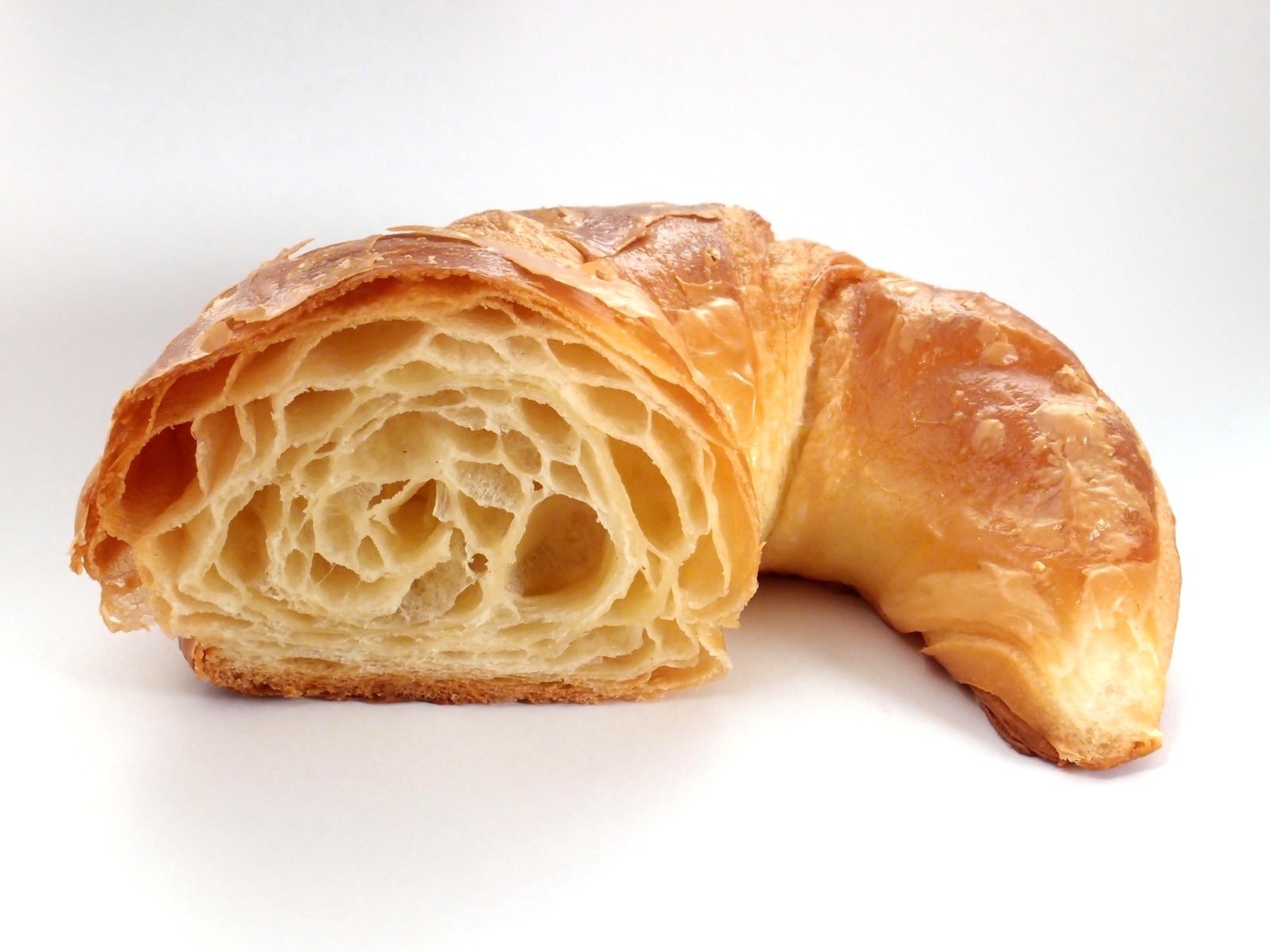 cross section of a croissant